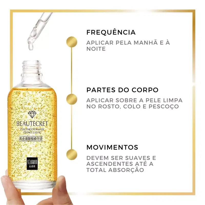 Sérum Rejuvenescedor Ouro 24K - InovaFast