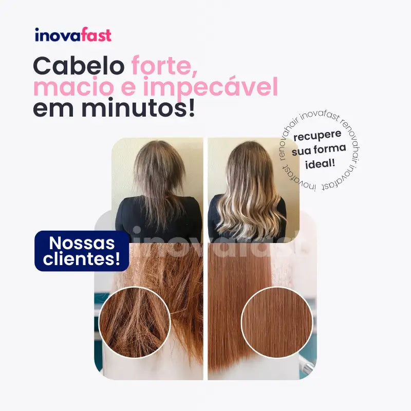 Escova Anti-queda 4 em 1 RenovaHair™ - Restaura & Protege (OFERTA DE NATAL)