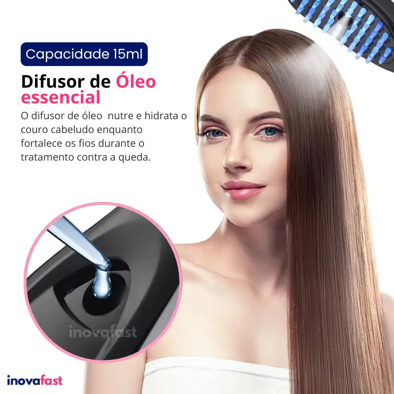 Escova Anti-queda 4 em 1 RenovaHair™ - Restaura & Protege (OFERTA DE NATAL)