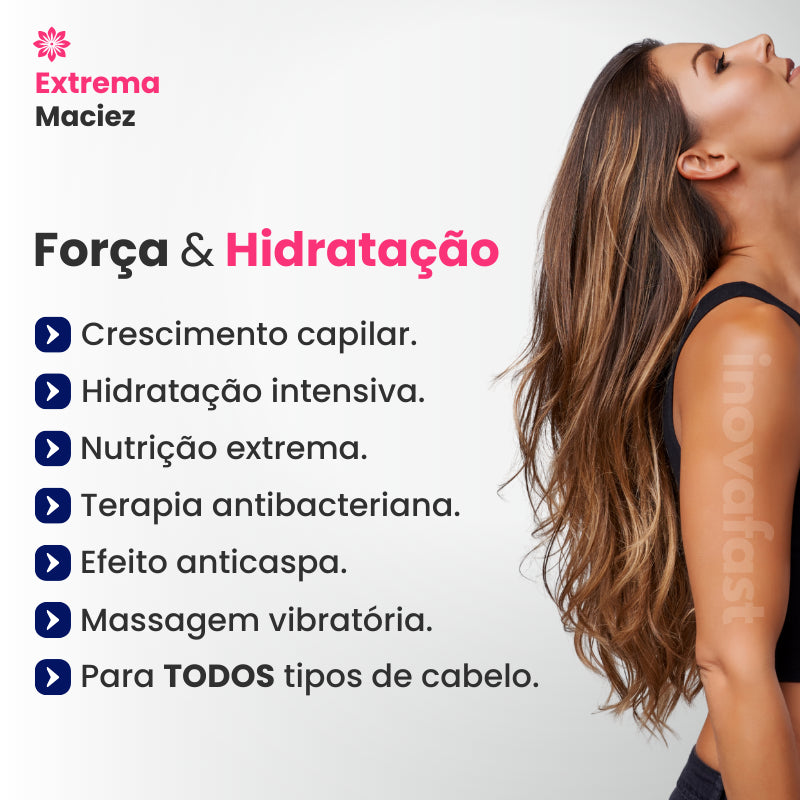 Escova Anti-queda 4 em 1 RenovaHair™ - Restaura & Protege (OFERTA DE NATAL)