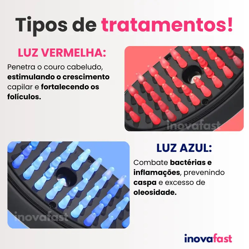 Escova Anti-queda 4 em 1 RenovaHair™ - Restaura & Protege (OFERTA DE NATAL)